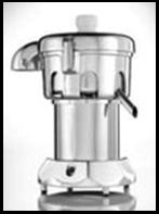 Juicer/Peeler — Ruby 2000/2 O juicer * Produces up to 1.5 Litres in 30 seconds * Automatic Pulp Ejection - S/S * 8 Different spout positions, * making the Ruby suitable for any location * Requires minimal bench space * Net Weight: 26Kg / 750W / 220-240v * Safety deactivation switch on lid